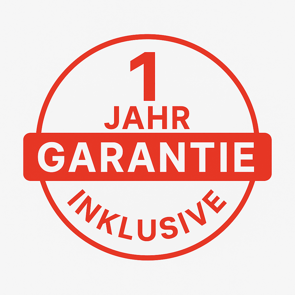 1 Jahr Produktgarantie (Kostenlos enthalten)